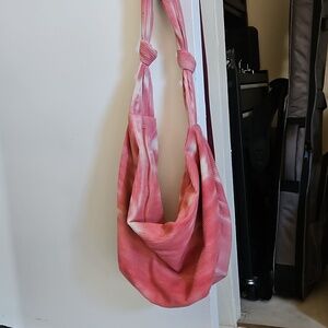 Urban Outfitters Pink Corduroy Tie-Dye Hobo Bag